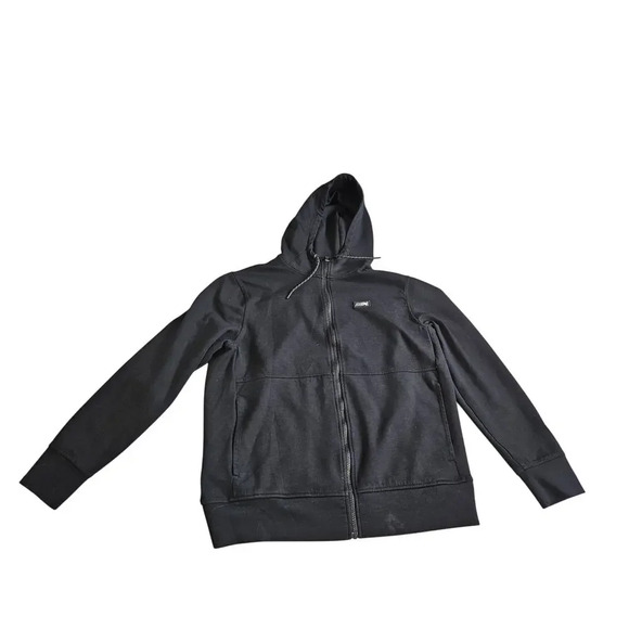 AEO American Eagle Men's Black Full Zip Hoodie Sweatshirt Large - Picture 1 of 5